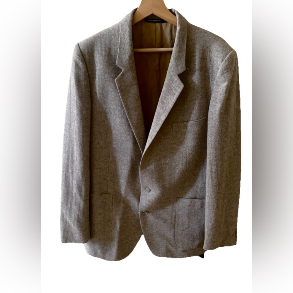 VTG Yves Saint Laurent Blazer Sports Coat 42R Tweed Wool Blend Made in France